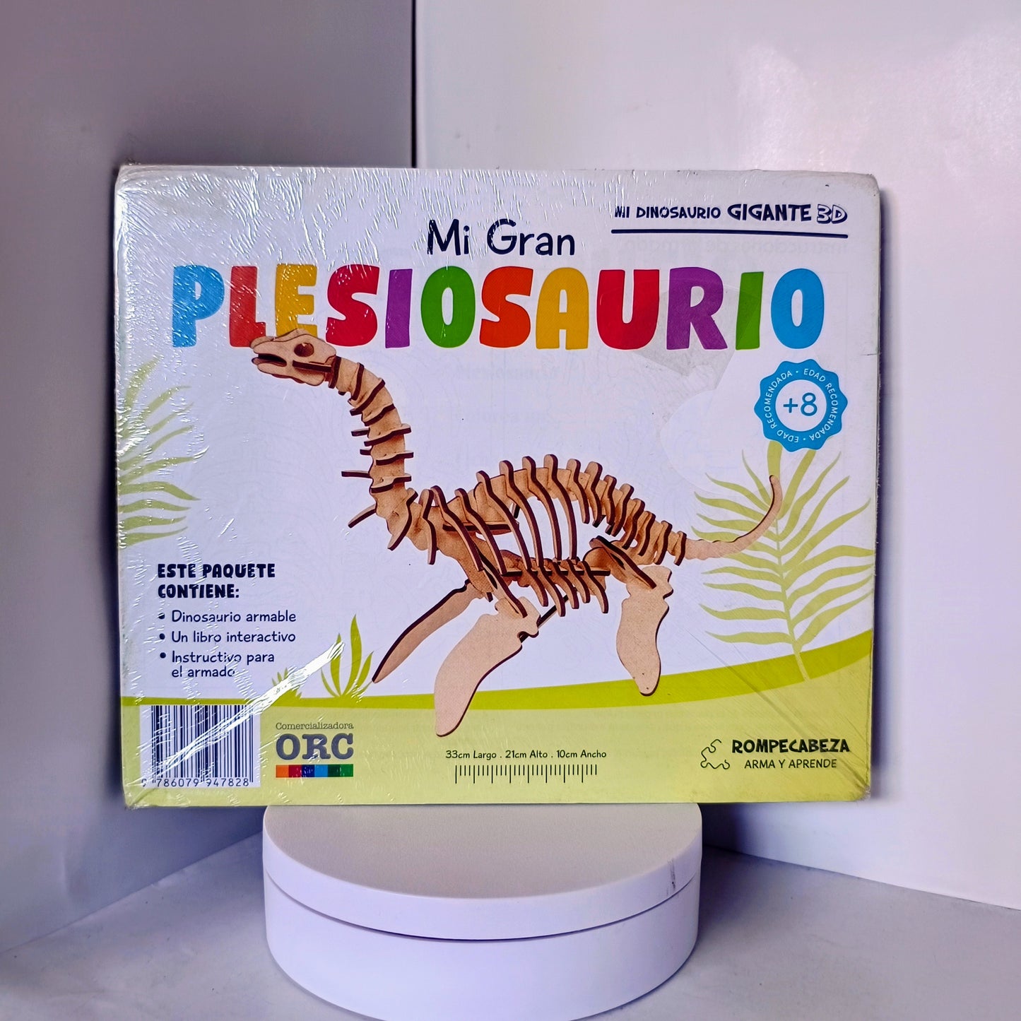 MI GRAN PLESIOSAURIO puzzle de madera arma y aprende