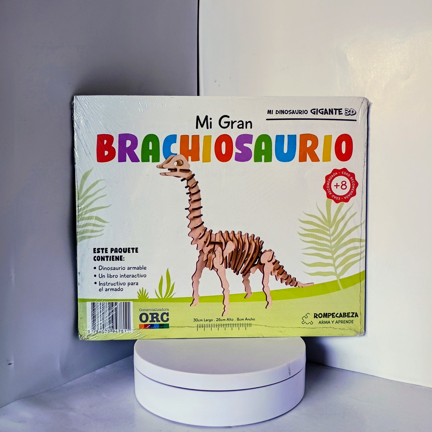 MI GRAN BRACHIOSAURIO puzzle de madera arma y aprende