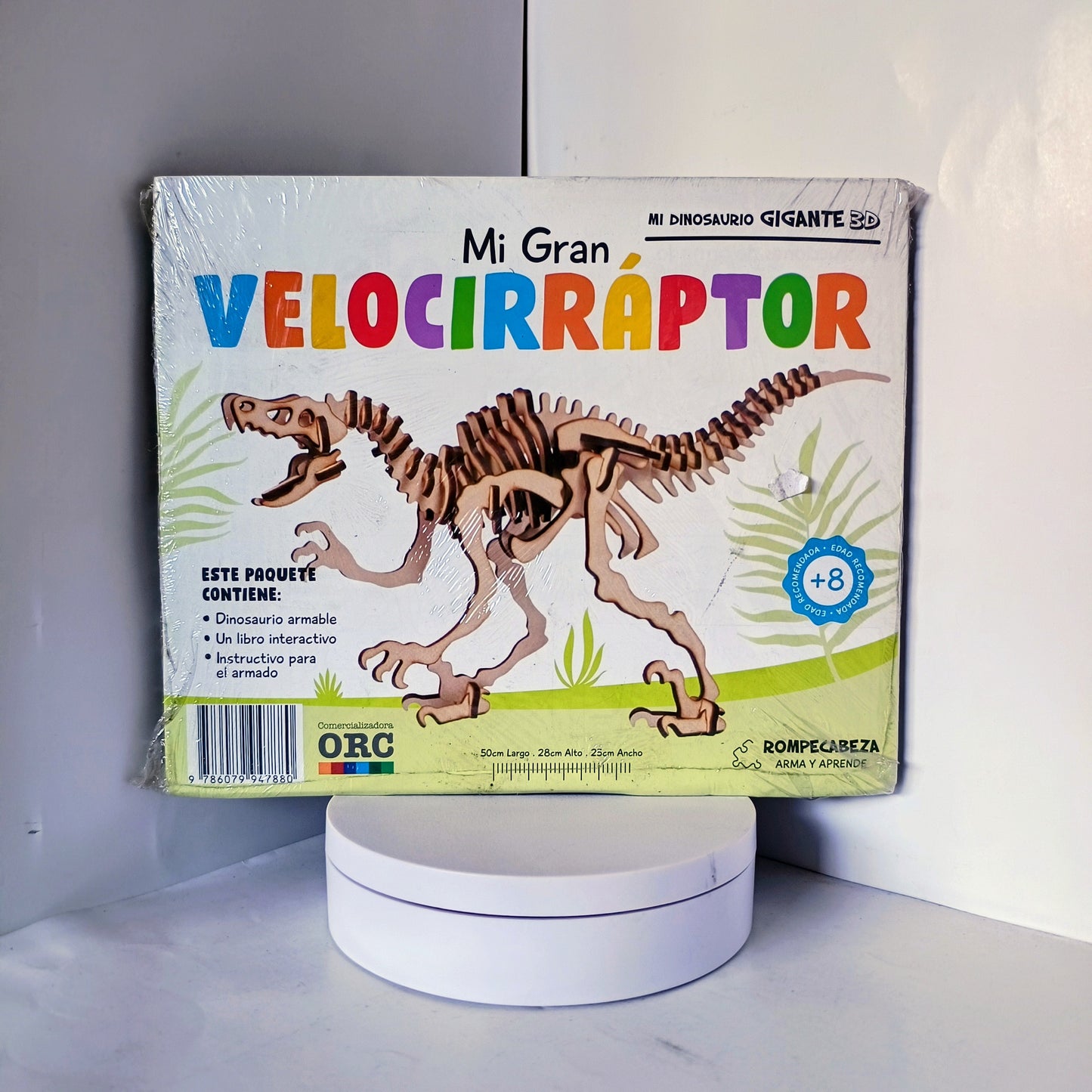 MI GRAN VELOCIRRAPTOR puzzle de madera arma y aprende